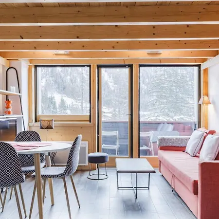 Grand Roc - Cosy Duplex Grands Montets Balcon Vue Parking 公寓 *