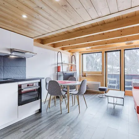 公寓 Grand Roc - Cosy Duplex Grands Montets Balcon Vue Parking *