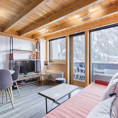 Grand Roc - Cosy Duplex Grands Montets Balcon Vue Parking Апартаменты Шамони